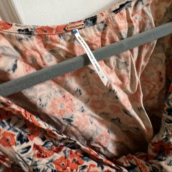 Free People Surf Date Cut Out Floral Romper 10 - Picture 5 of 8